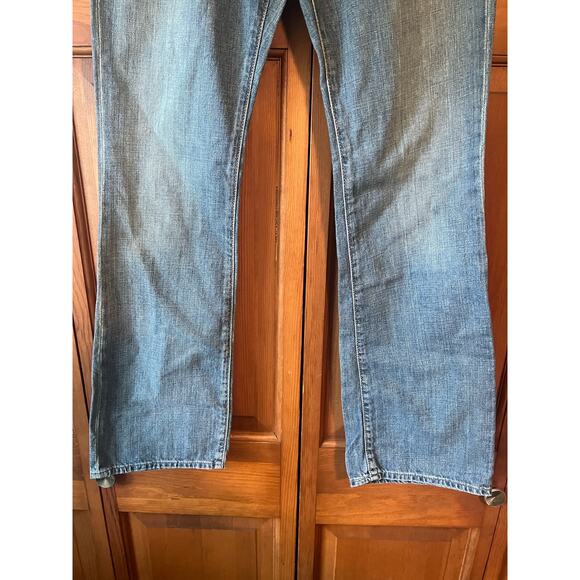 NWT VINTAGE Express Women's Low Rise Eva Bootcut Jeans Denim Blue Size 2R - Picture 3 of 12